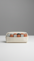 Large-font travel pill organizer set