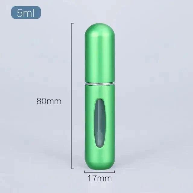 Portable Mini Refillable Atomizer Bottle Lightweight Container For Cosmetics Mini Aluminum Empty Bottle For Traveling Cute Little Bottle For Ladies 5ml