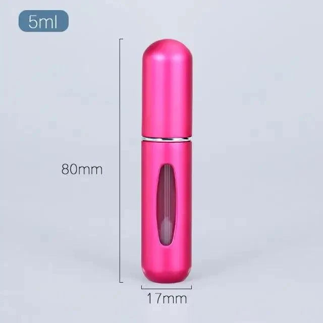 Portable Mini Refillable Atomizer Bottle Lightweight Container For Cosmetics Mini Aluminum Empty Bottle For Traveling Cute Little Bottle For Ladies 5ml