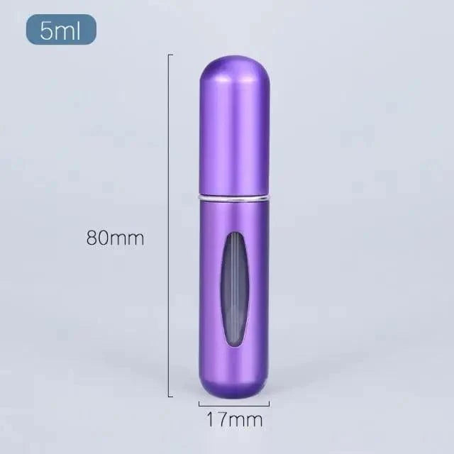 Portable Mini Refillable Atomizer Bottle Lightweight Container For Cosmetics Mini Aluminum Empty Bottle For Traveling Cute Little Bottle For Ladies 5ml