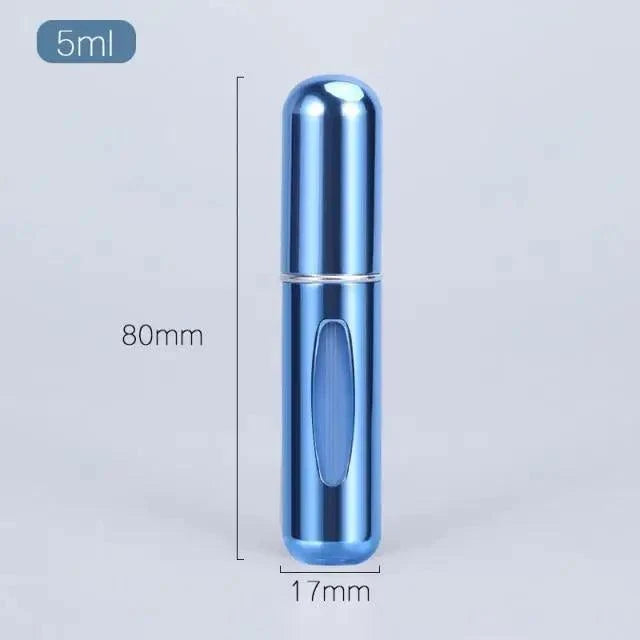 Portable Mini Refillable Atomizer Bottle Lightweight Container For Cosmetics Mini Aluminum Empty Bottle For Traveling Cute Little Bottle For Ladies 5ml